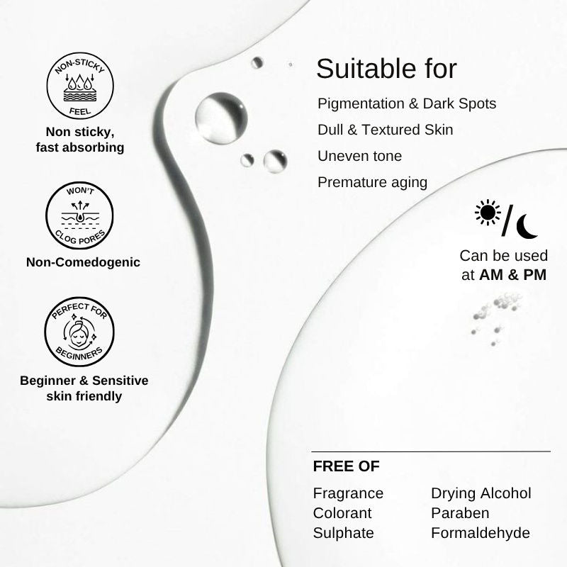 The Formularx Vitamin C Brightening Face Serum With Arbutin For Glow, & Dark Spots Removal