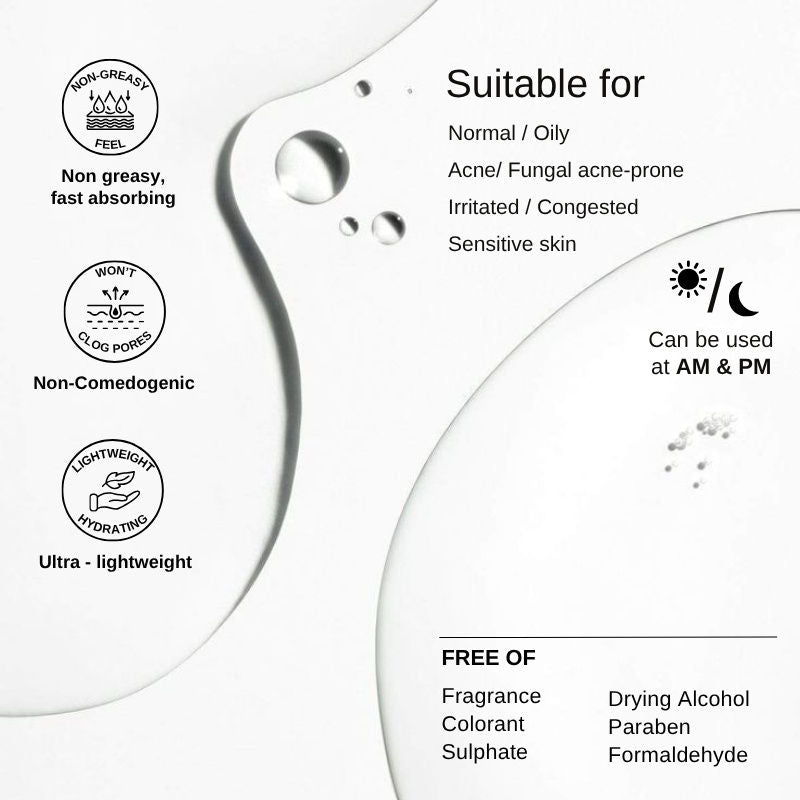 The Formularx Hydraveil Moisturizer With Ectoin & Ceramide For Oily, Acne, & Fungal Acne Prone Skin