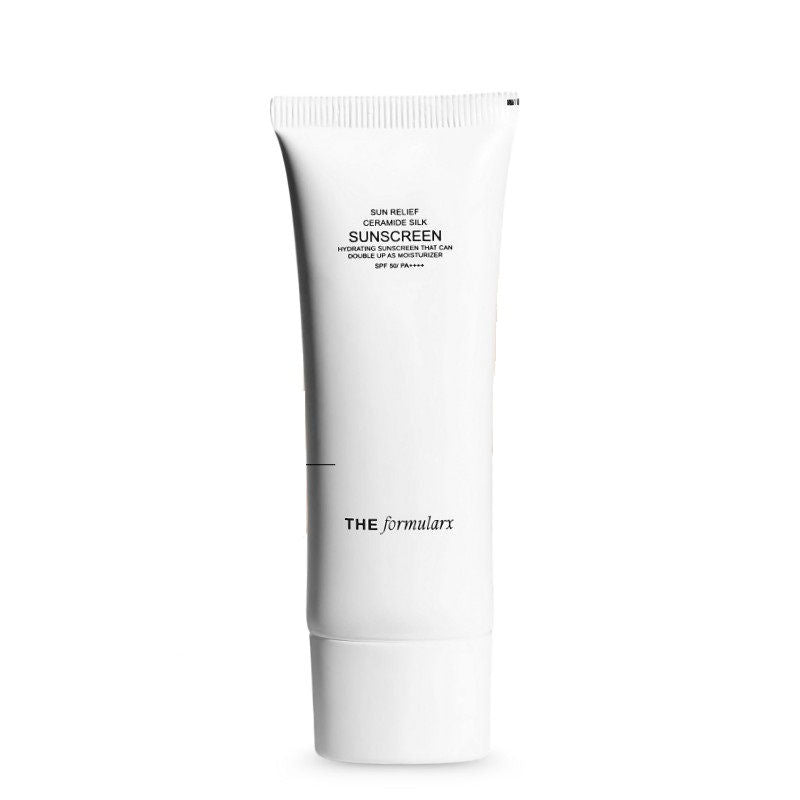 The Formularx Sun Relief Ceramide Silk Sunscreen Spf 50 Pa++++ With Niacinamide & Peptide