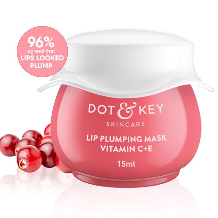 Dot & Key Vitamin C + E Lip Plumping Mask For Soothes Dryness, Pigmentation & Glowing Lips
