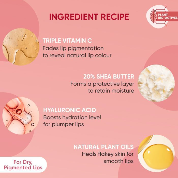 Dot & Key Vitamin C + E Lip Plumping Mask For Soothes Dryness, Pigmentation & Glowing Lips