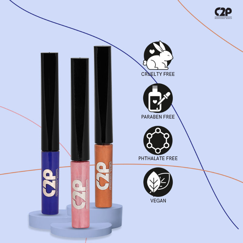 C2P Pro Frame Me Waterproof Liquid Eyeliner Smudge Proof Long Lasting Upto 24Hrs