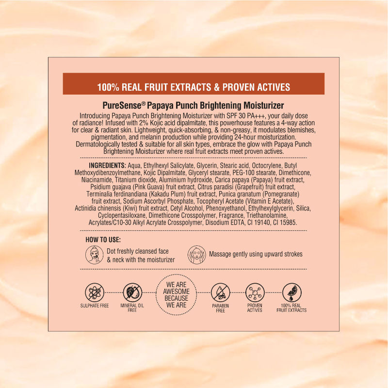 PureSense Papaya Punch Brightening Moisturizer