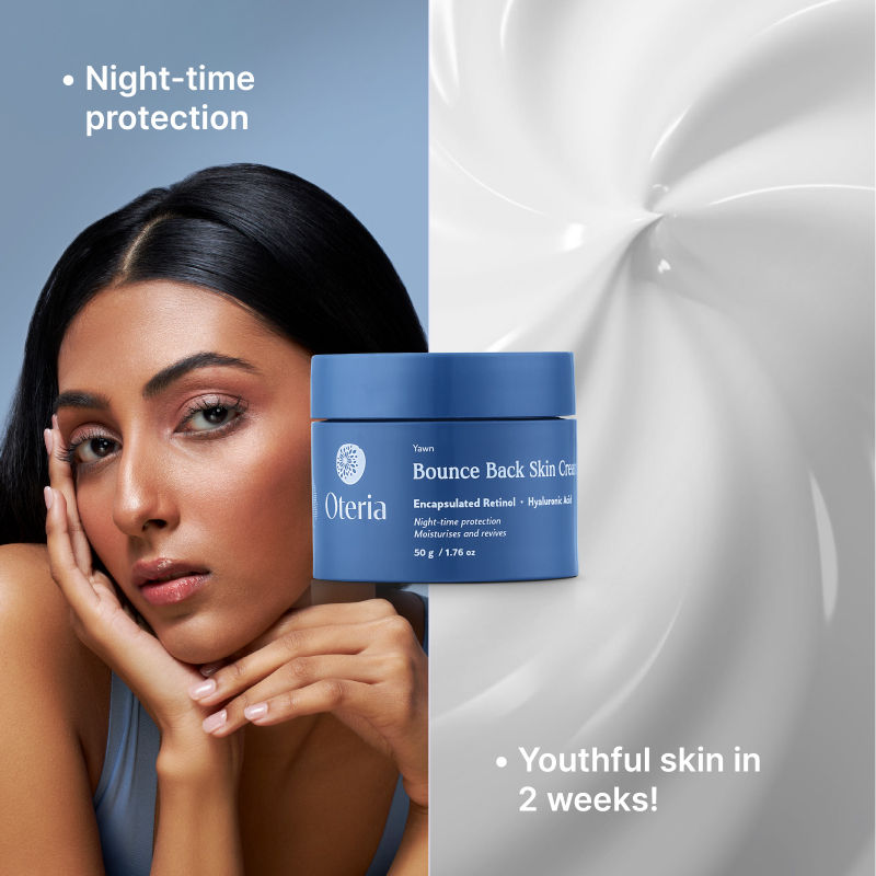 Oteria Bounce Back Skin Cream With 0.1% Encapsulated Retinol 0.1% Hyaluronic Acid Night Skin Repair