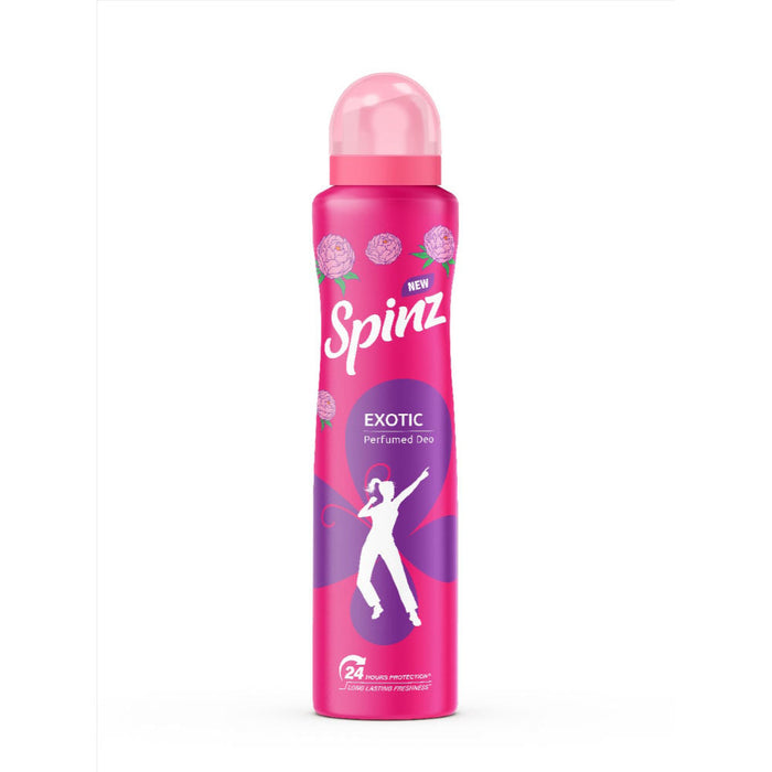 Spinz Exotic Perfumed Deo For Women With Bulgarian Rose Fragrance For Long Lasting Freshness