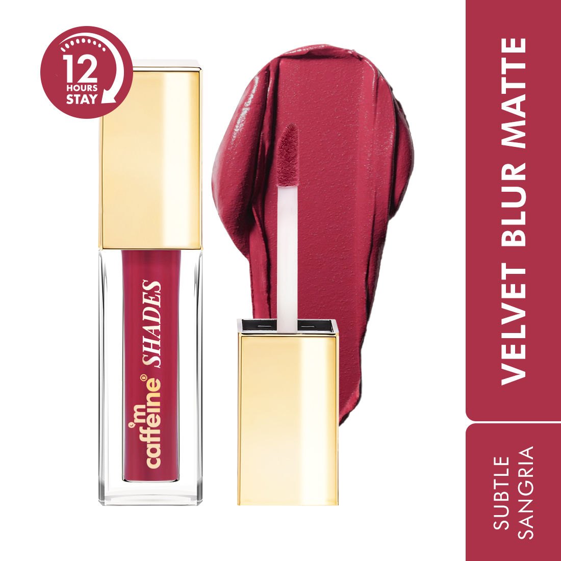 MCaffeine Shades Velvet Blur Matte Liquid Lipstick 12 Hrs Stay & Lightweight