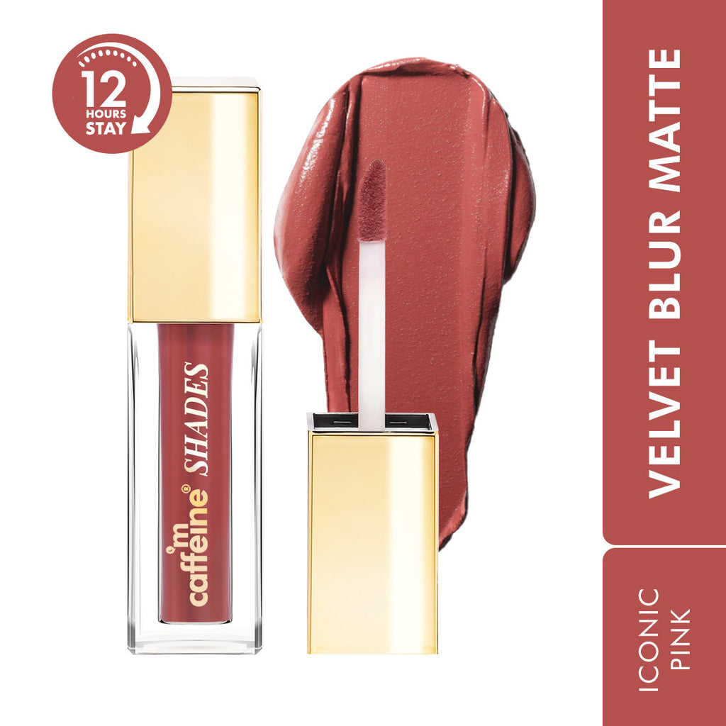 MCaffeine Shades Velvet Blur Matte Liquid Lipstick 12 Hrs Stay & Lightweight