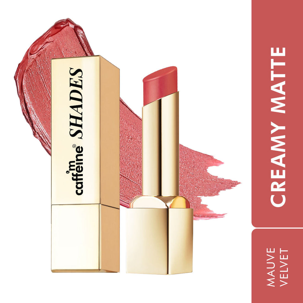 MCaffeine Shades Creamy Matte Kiss Bullet Lipstick Moisturizing, Lightweight