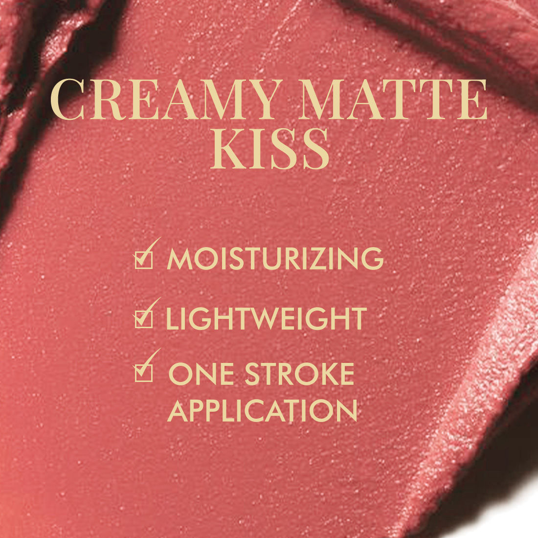 MCaffeine Shades Creamy Matte Kiss Bullet Lipstick Moisturizing, Lightweight