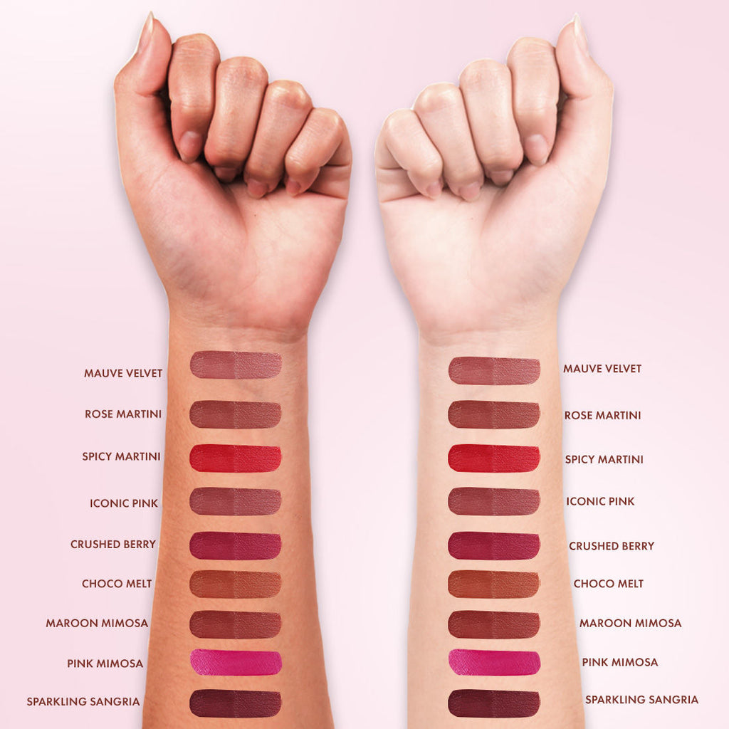 MCaffeine Shades Creamy Matte Kiss Bullet Lipstick Moisturizing, Lightweight