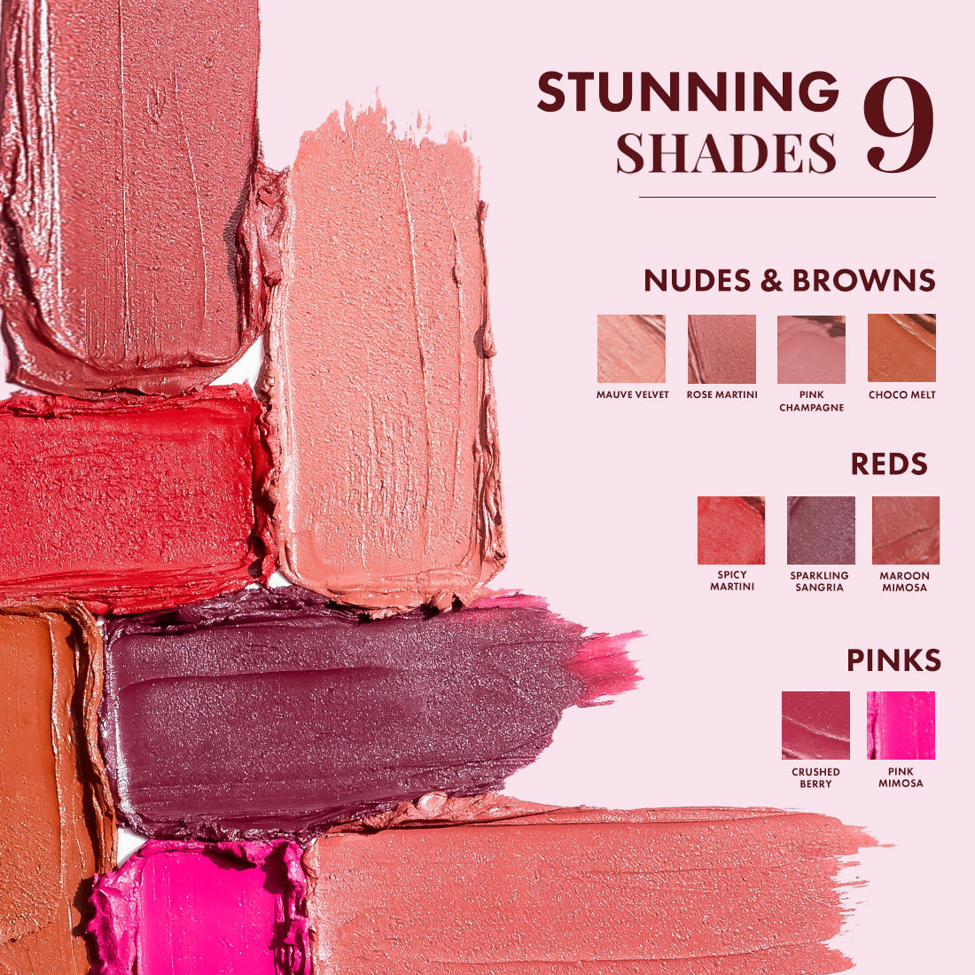 MCaffeine Shades Creamy Matte Kiss Bullet Lipstick Moisturizing, Lightweight