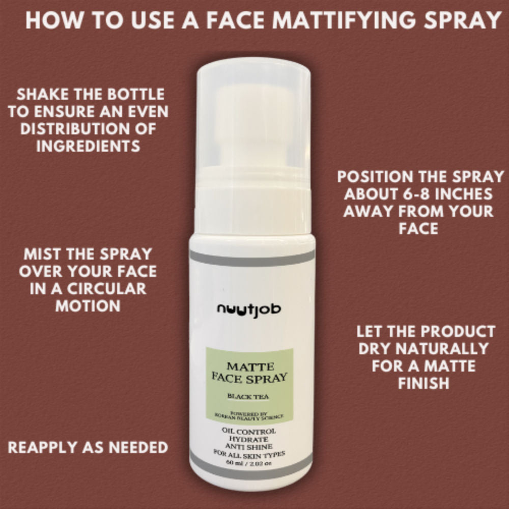 Nuutjob Black Tea Face Matting Spray For Men