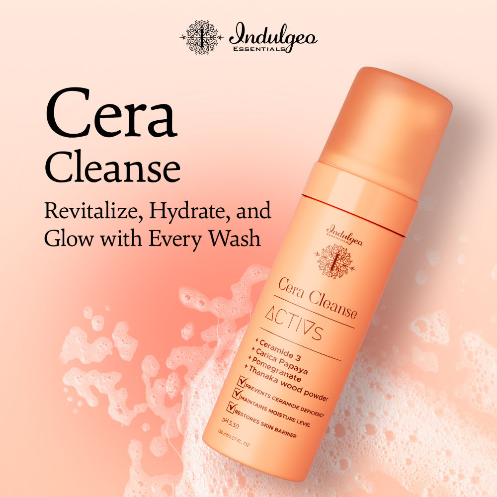 Indulgeo Essentials Cera Cleanse Activs - Ceramide Foaming Face Wash
