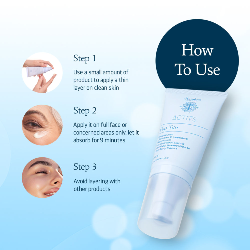 Indulgeo Essentials Pep-Tite, Peptide Skin Firming MoisturizerFor Wrinkles,FineLines,CrowsFeet