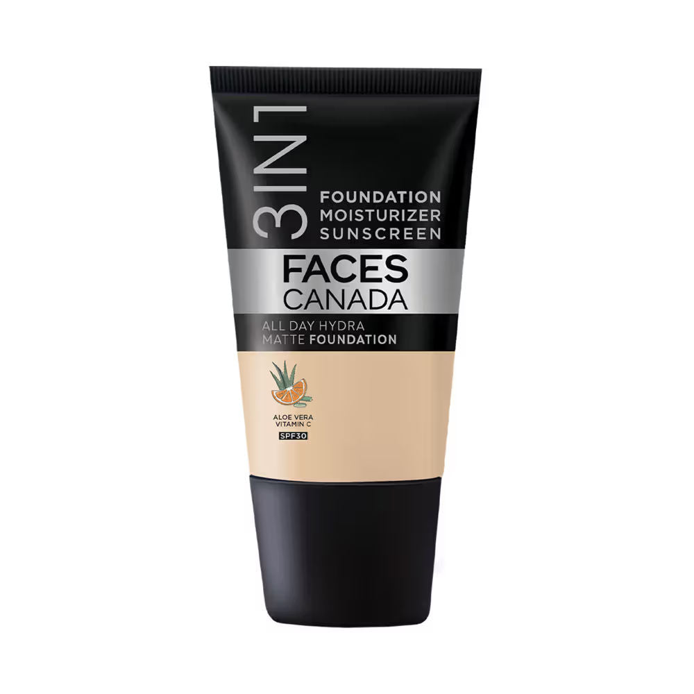 Faces Canada All Day Hydra Matte Mini - 3 In 1 Foundation + Moisturizer + SPF 30