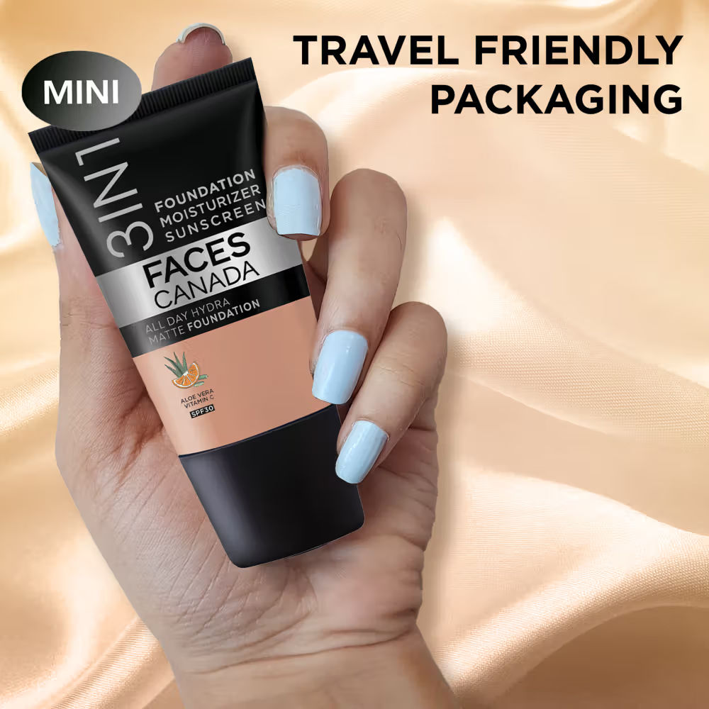 Faces Canada All Day Hydra Matte Mini - 3 In 1 Foundation + Moisturizer + SPF 30
