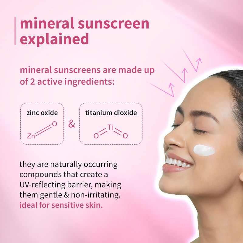 Plum Ceramide & Oat Mineral Sunscreen SPF 50 PA+++ Protects Skin Barrier, For Dry ToNormalSkin