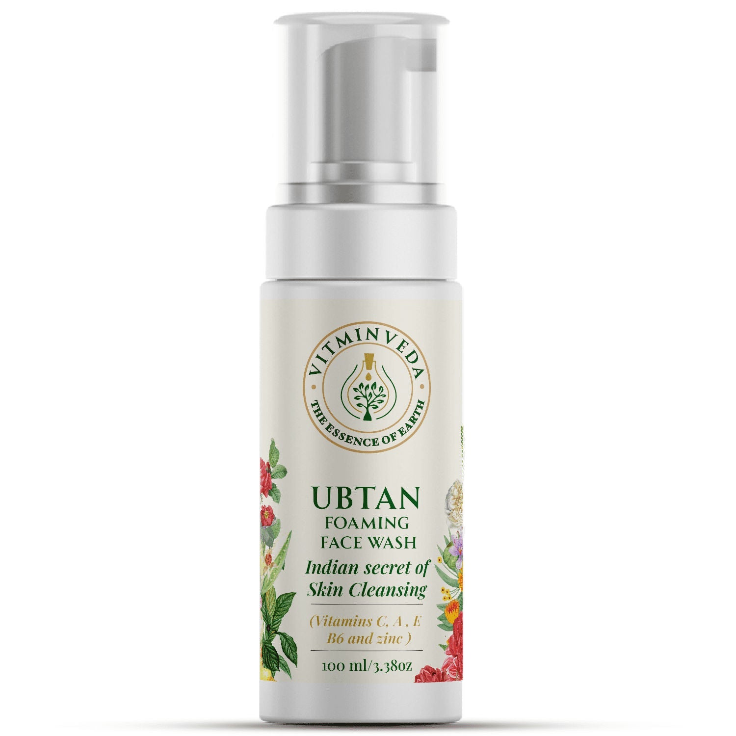 VITMINVEDA Natural Ubtan Foaming Face Wash