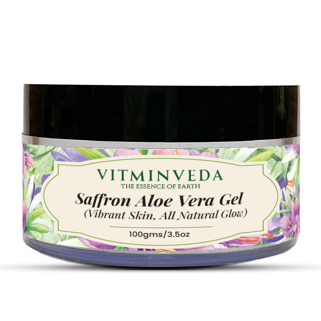 VITMINVEDA Pure Natural Aloe Vera Gel With Saffron