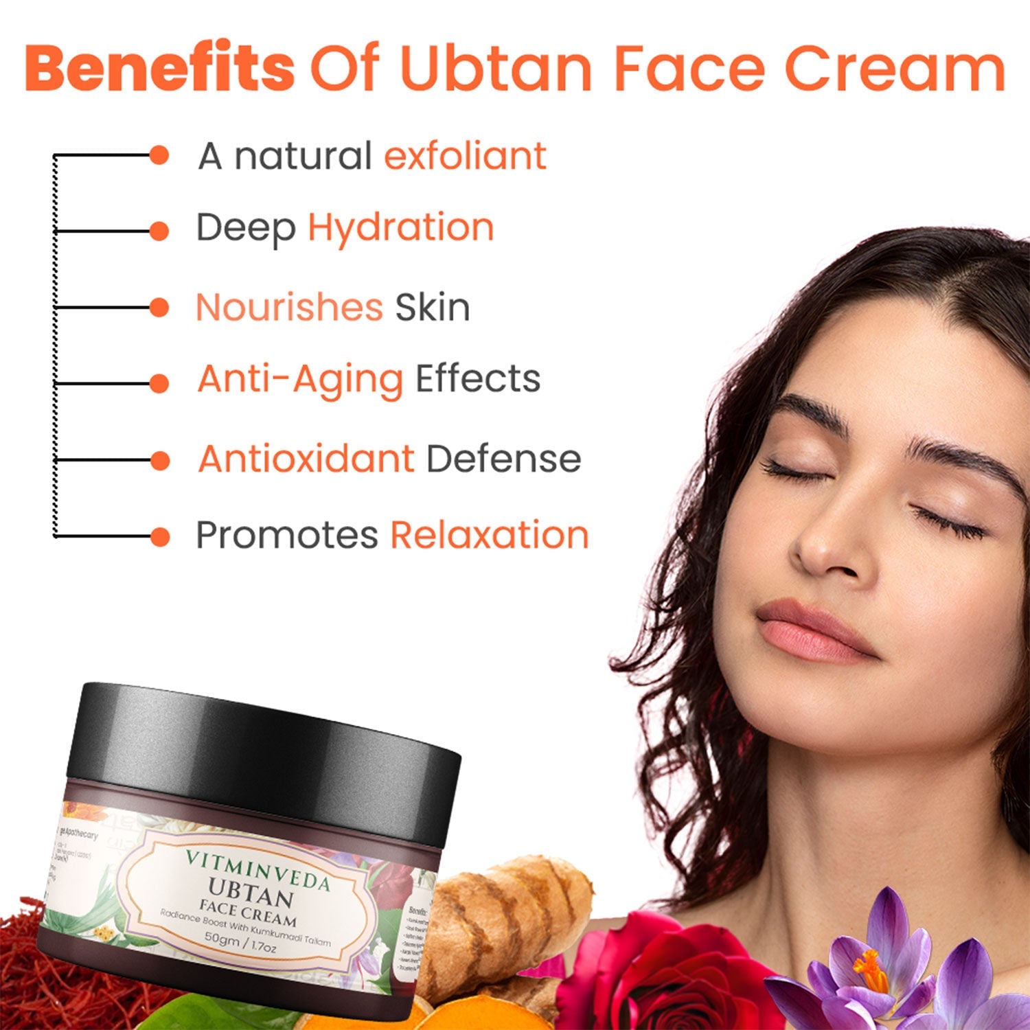VITMINVEDA Ubtan Face Cream