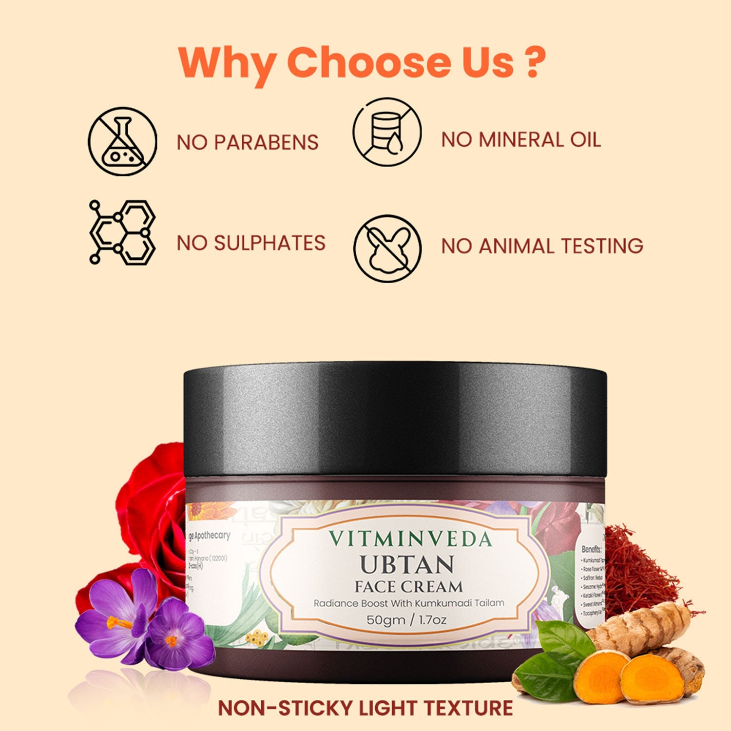 VITMINVEDA Ubtan Face Cream