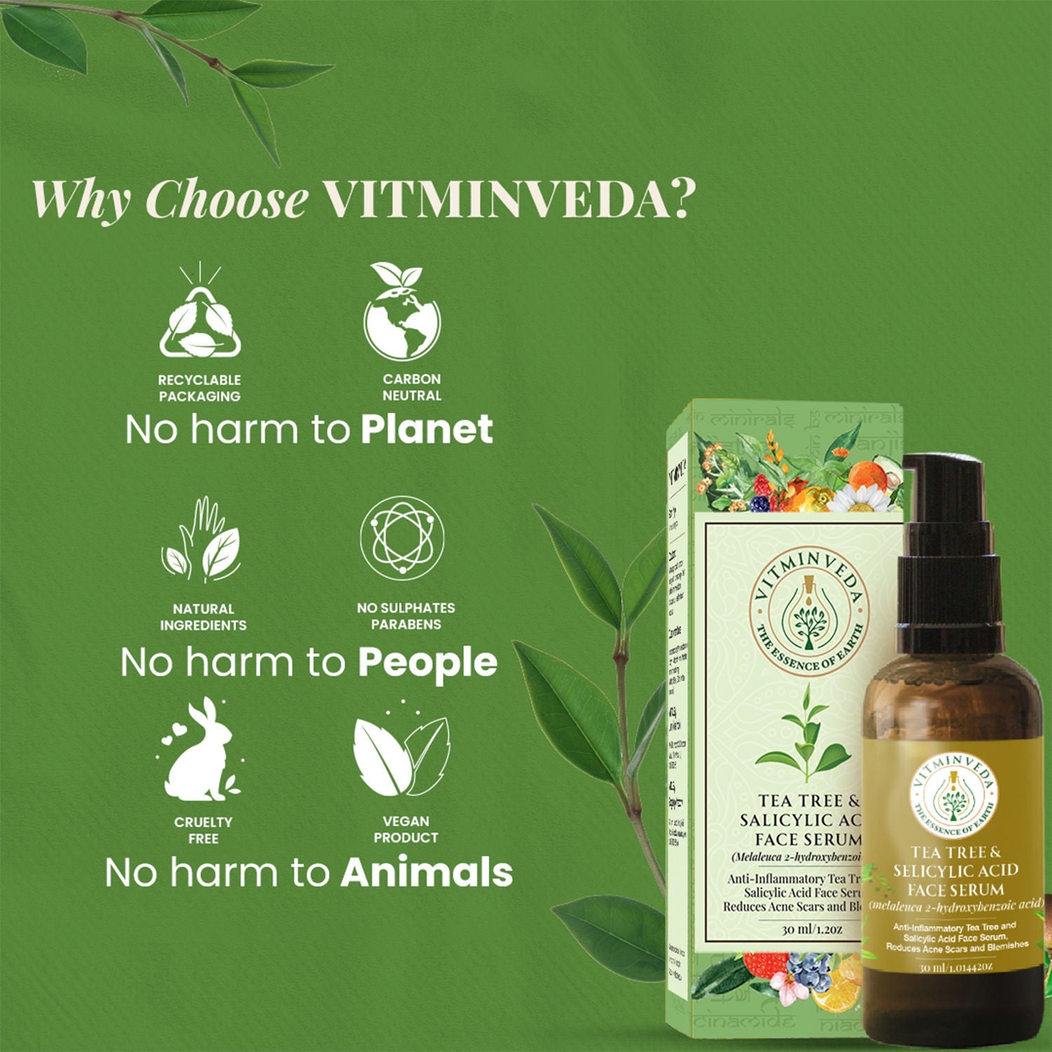 VITMINVEDA Tea Tree & Salicylic Acid Face Serum