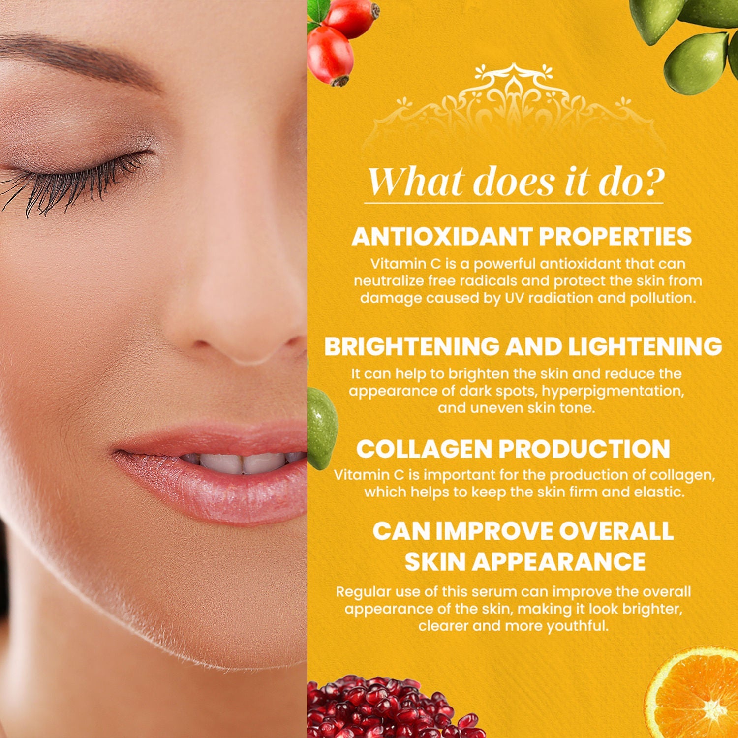 VITMINVEDA Vitamin C & B3 Face Serum For Natural Glow