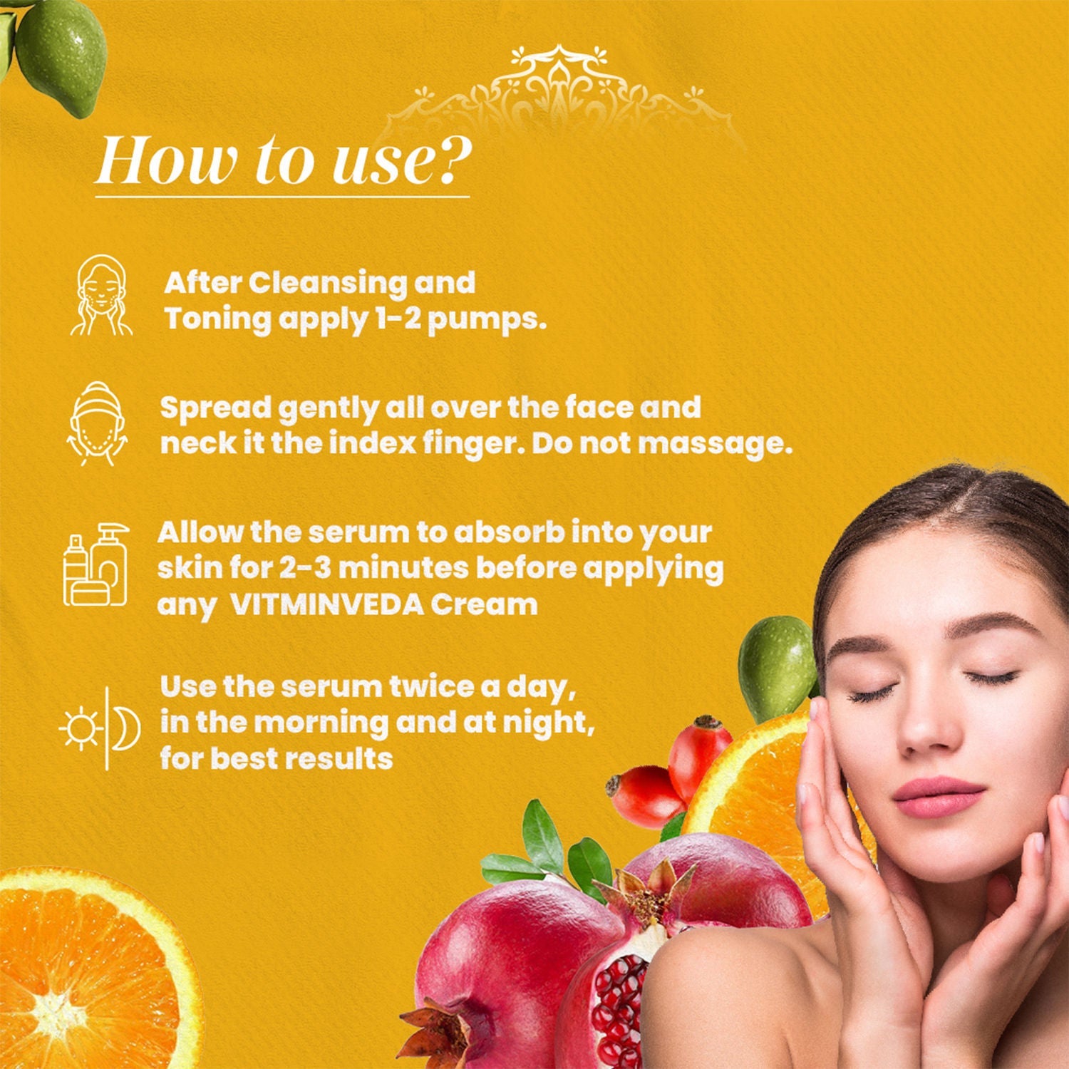 VITMINVEDA Vitamin C & B3 Face Serum For Natural Glow
