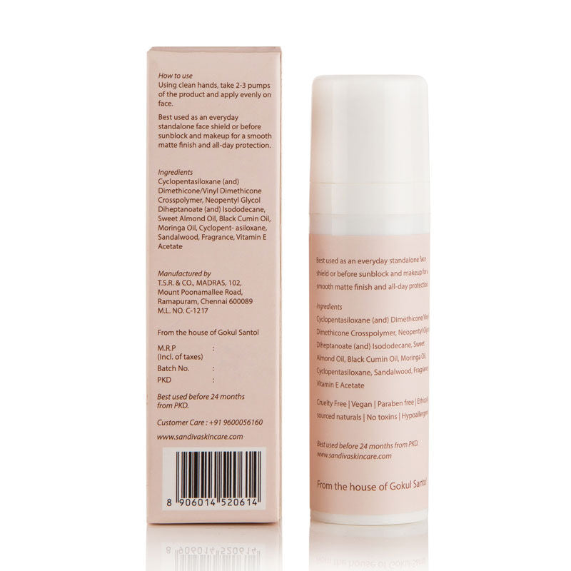 Sandiva One & Done Protective Primer, Pore Minimising, Blurs Fine Lines, Lightweight Face Primer
