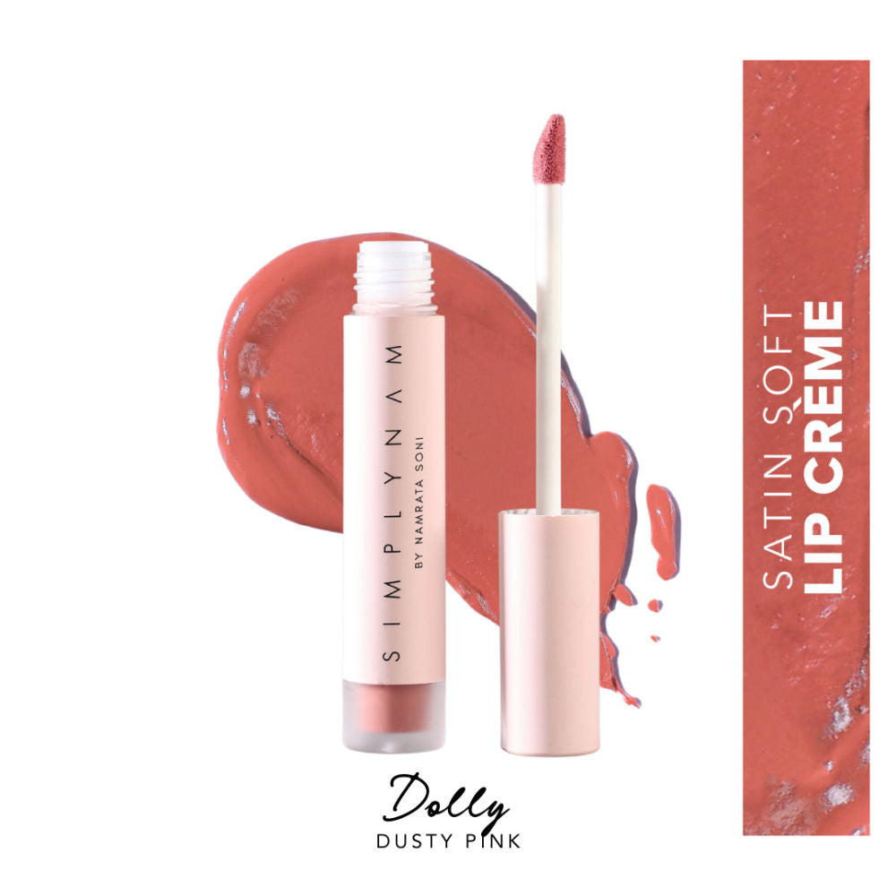 Simply Nam Satin Soft Lip Creme, Hydrating, Botanical Colour for Everyday Lips