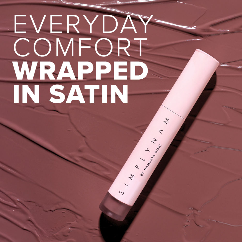 Simply Nam Satin Soft Lip Creme, Hydrating, Botanical Colour for Everyday Lips