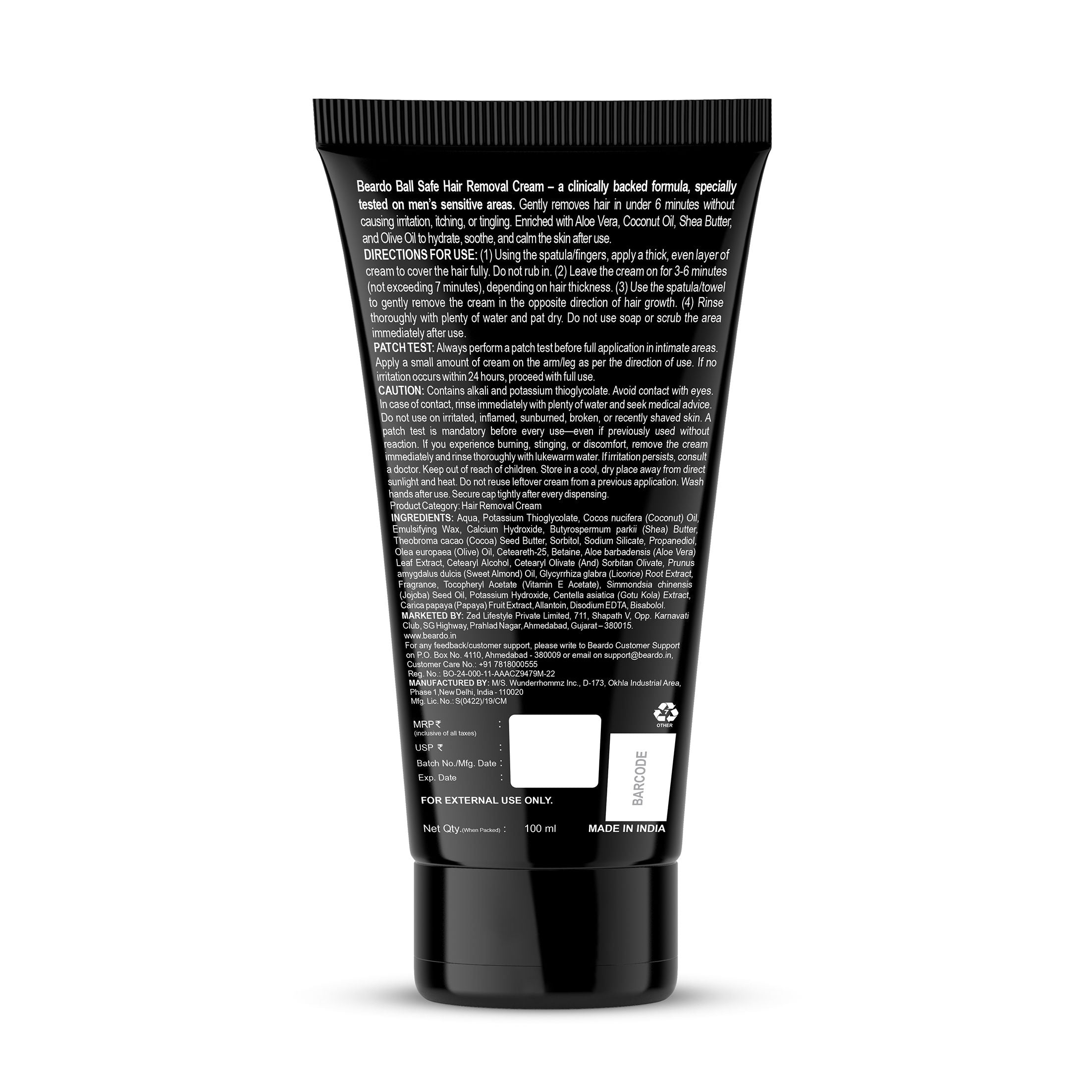 Beardo Intimate Hair Removal Cream
