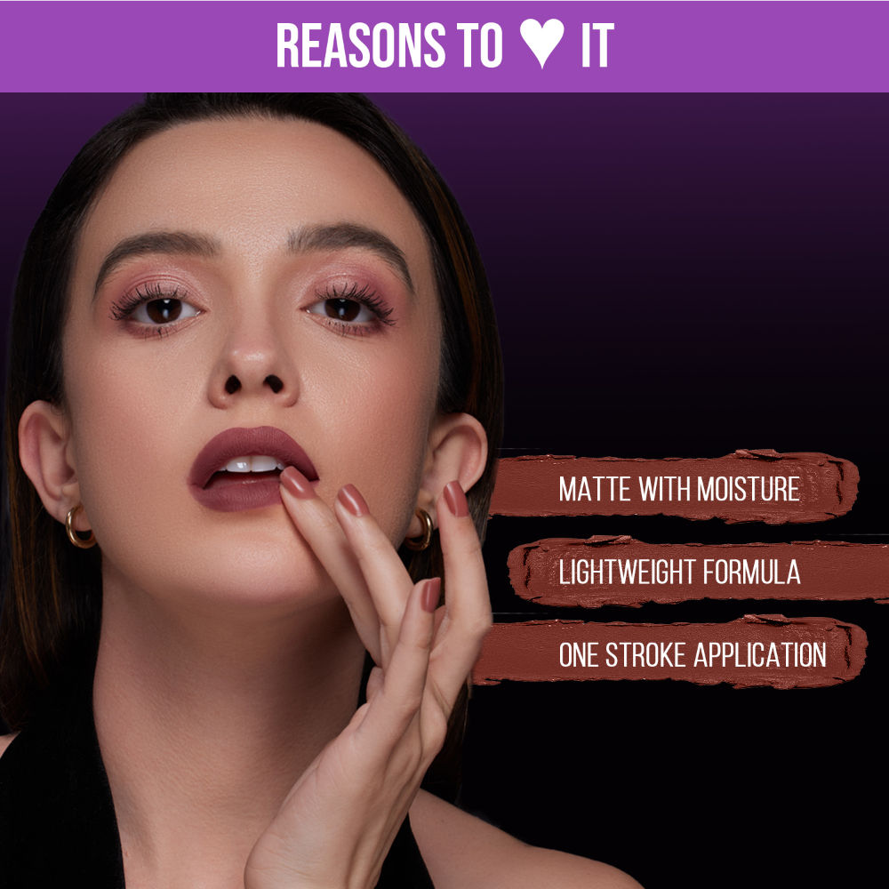 STAZE 9 To 9 Pout On Matte and Smudgeproof Lip Crayon