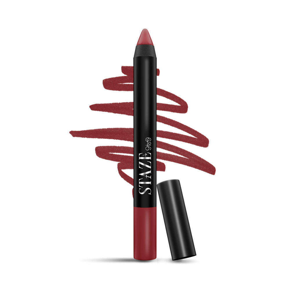 STAZE 9 To 9 Pout On Matte and Smudgeproof Lip Crayon