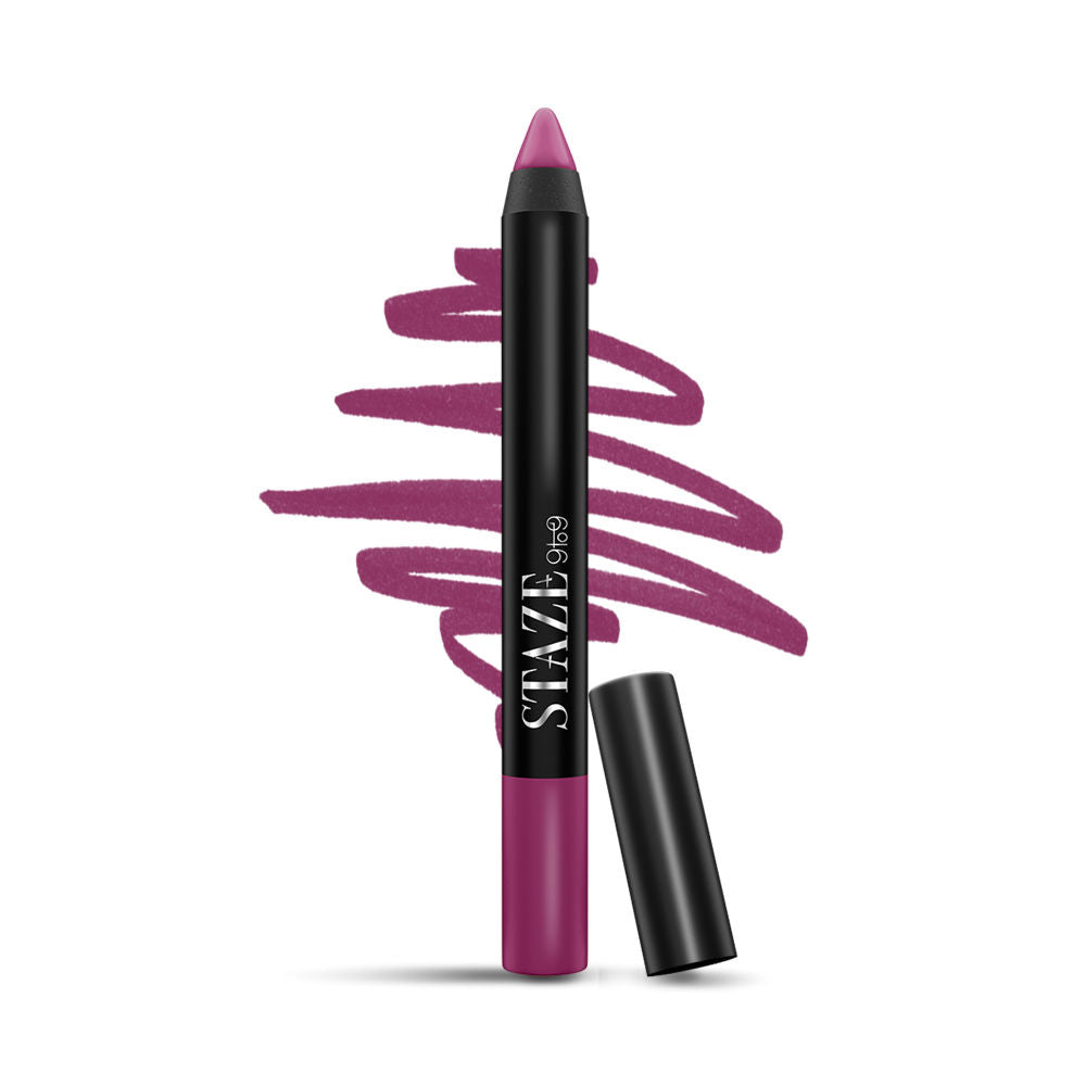 STAZE 9 To 9 Pout On Matte and Smudgeproof Lip Crayon