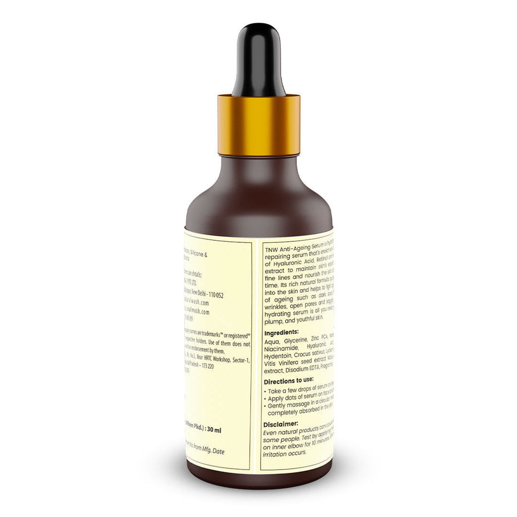 TNW The Natural Wash 0.5% Retinol Serum Anti-Ageing Face Serum For Reduce Fine Lines & Wrinkles