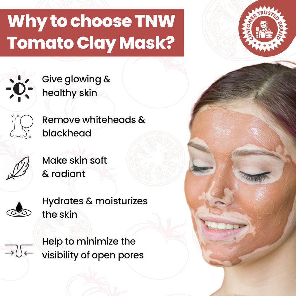 TNW The Natural Wash Tomato Clay Face Mask For Glowing Skin
