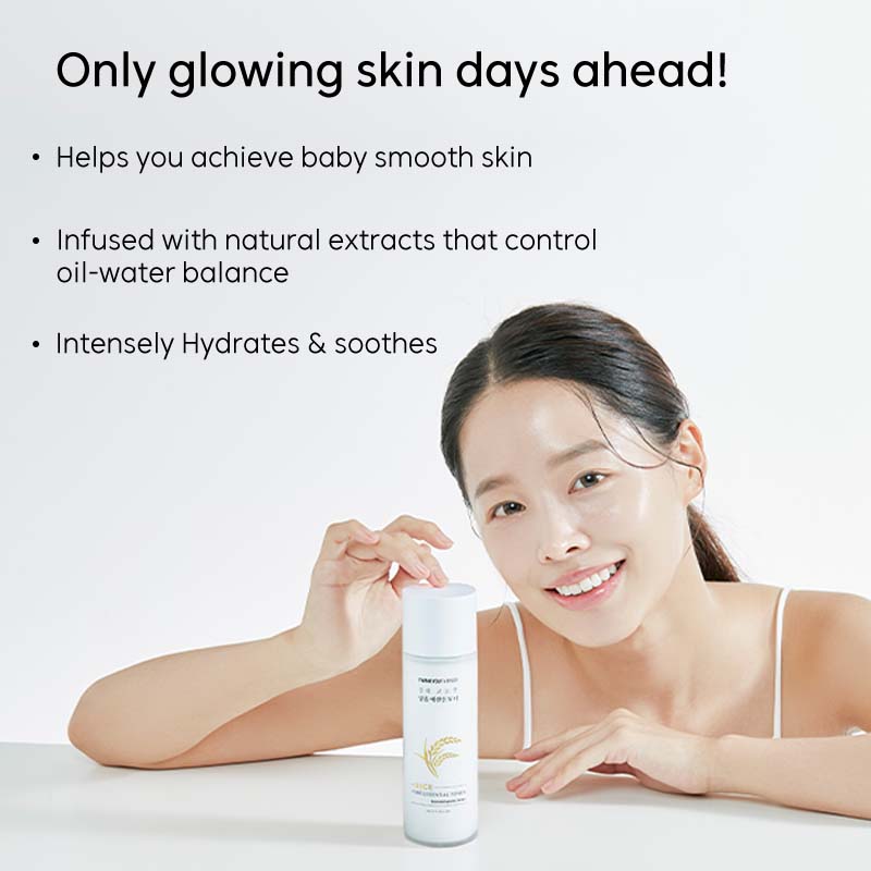 Thank You Farmer Rice Korean Niacinamide Toner- Brightening & Pigmentation, Dermatologically Tested