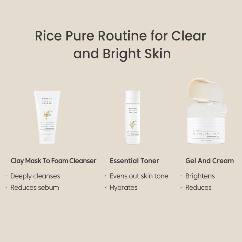Thank You Farmer Rice Korean Niacinamide Toner- Brightening & Pigmentation, Dermatologically Tested