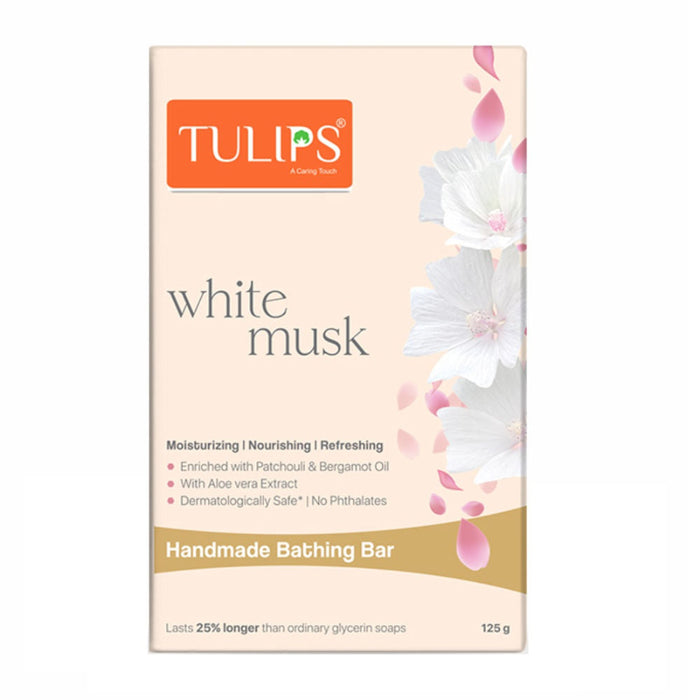 Tulips White Musk Handmade Bathing Bar