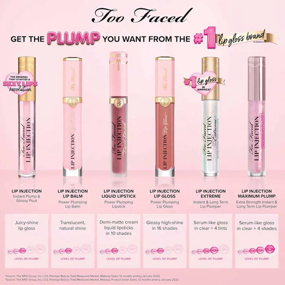 Too Faced Lip Injection Extreme Lip Plumper (Lip Gloss)- Original