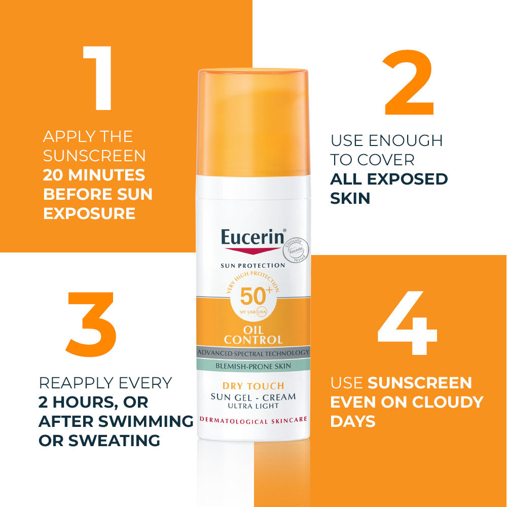 Eucerin Oil Control Dry Touch Sunscreen Gel-Cream SPF 50+