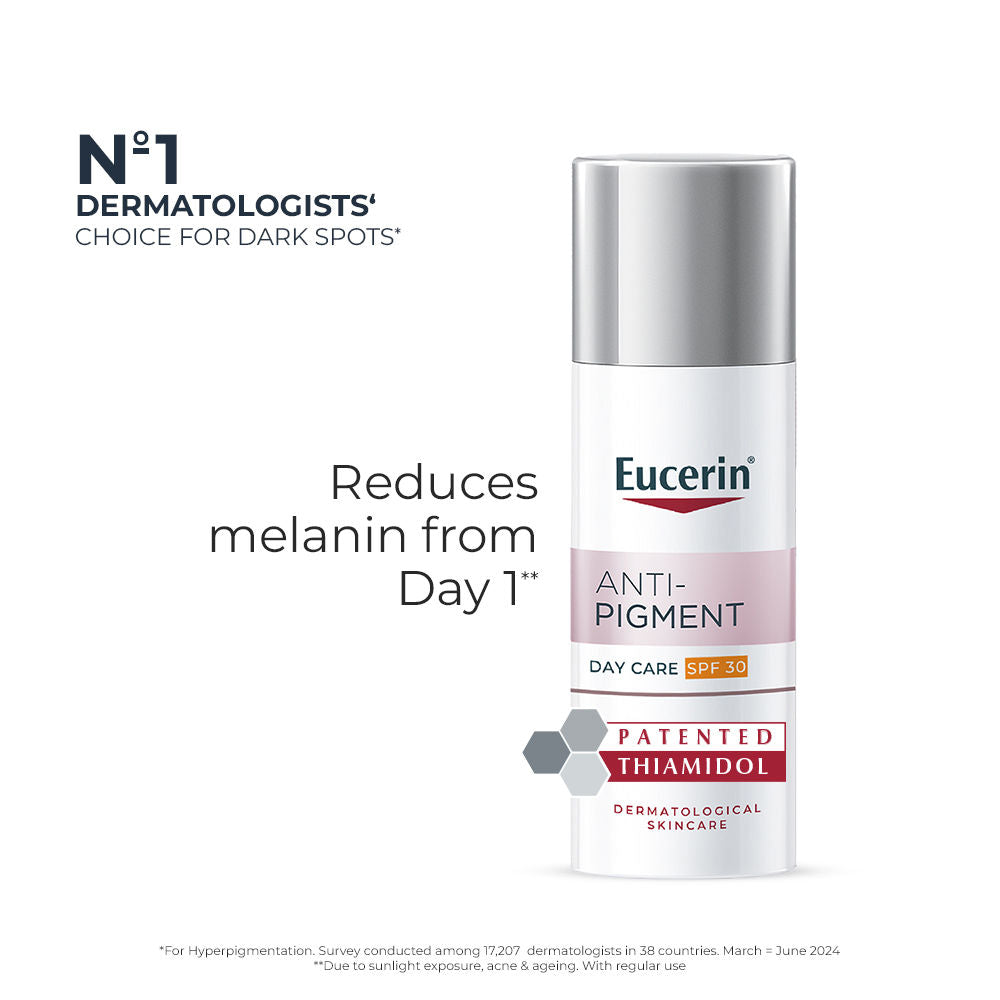 Eucerin Anti-Pigment Day Cream With Sunscreen SPF30 & Thiamidol Reduces And Prevents Dark Spots