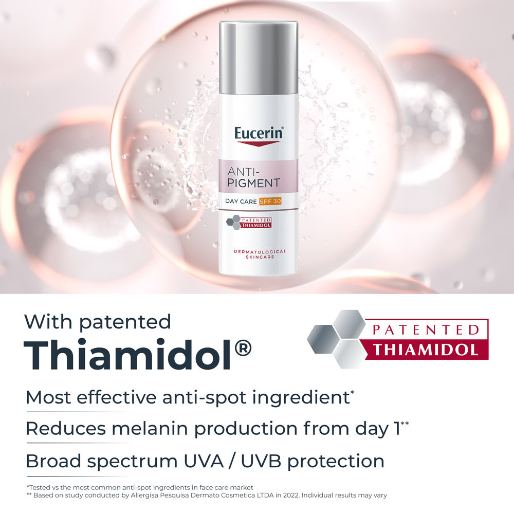 Eucerin Anti-Pigment Day Cream With Sunscreen SPF30 & Thiamidol Reduces And Prevents Dark Spots