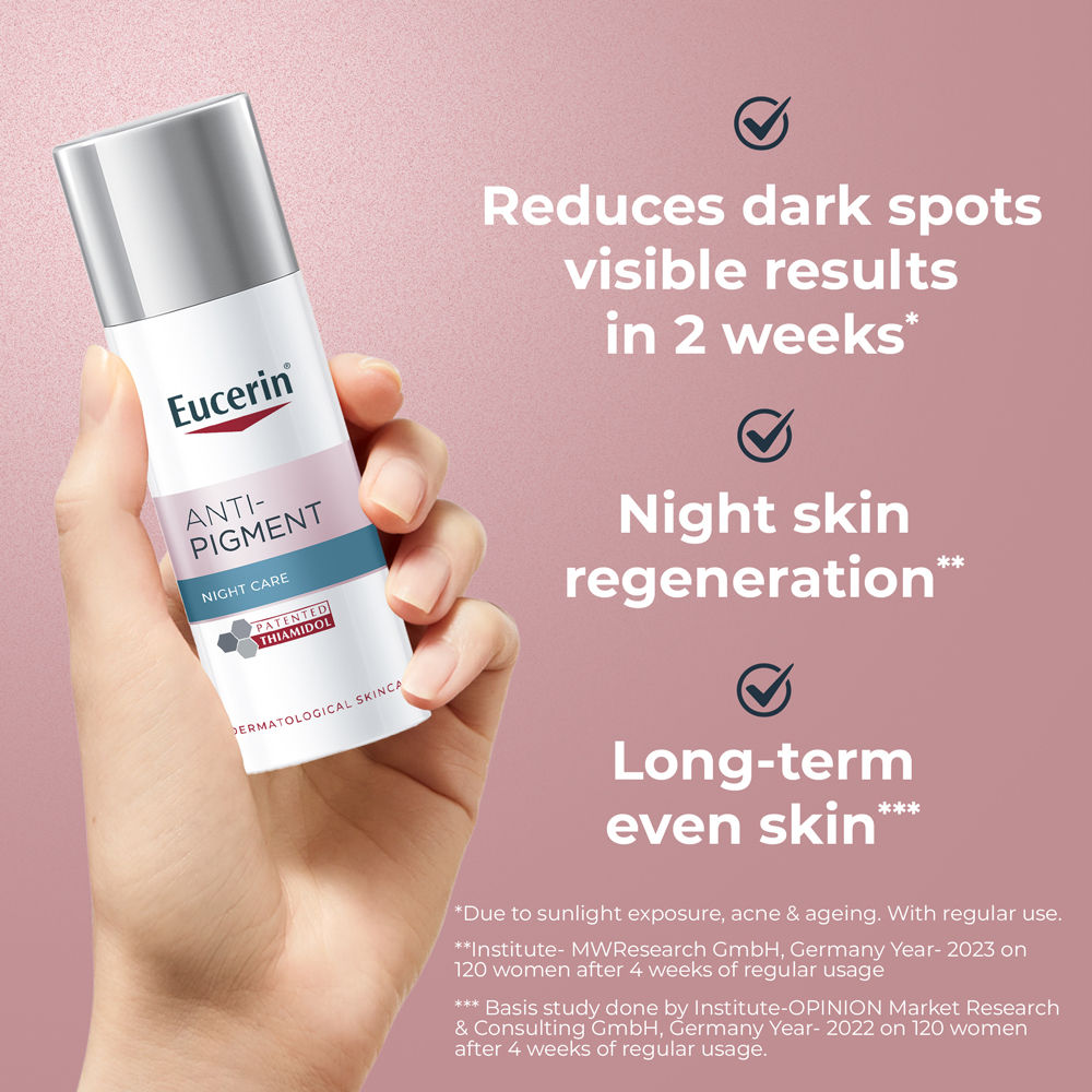 Eucerin Anti-Pigment Night Cream With Thiamidol Reduces Dark Spots & Night Regeneration