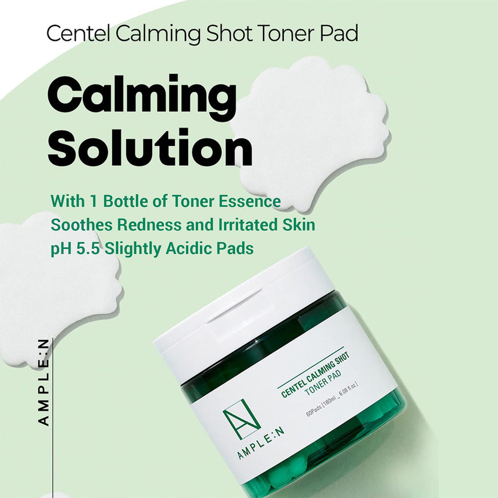 AMPLE:N Centel Calming Shot Toner Pad