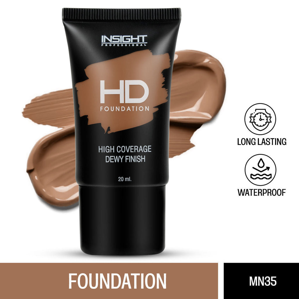 Insight Cosmetics Hd Foundation, Dewy Weightless Finish, Waterproof & Long Wear