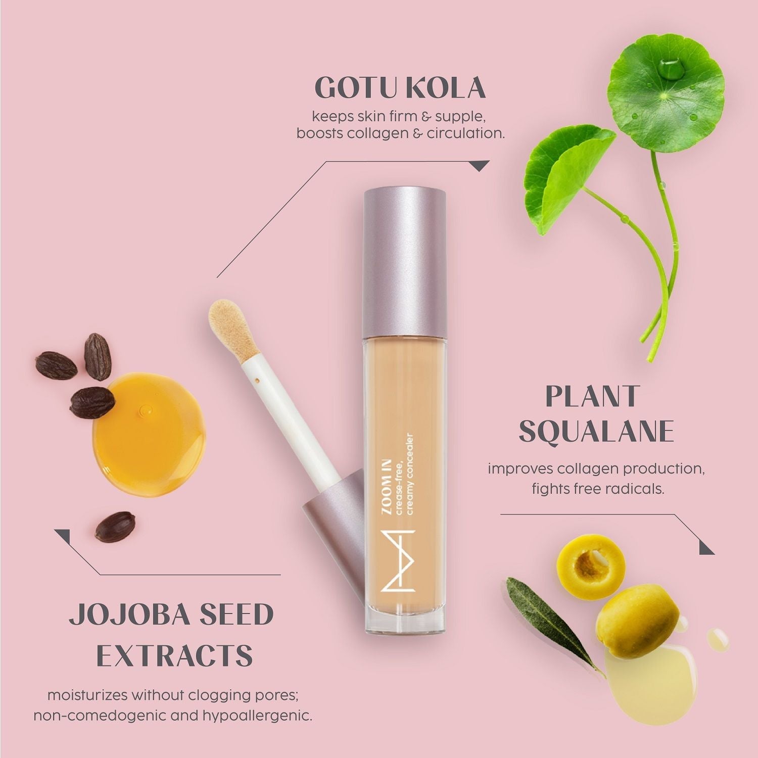 House Of Makeup Zoom In Crease-Free, Creamy Concealer