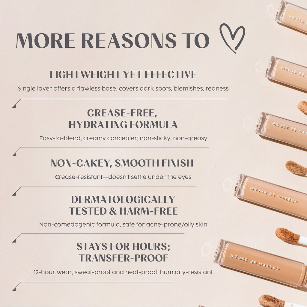 House Of Makeup Zoom In Crease-Free, Creamy Concealer