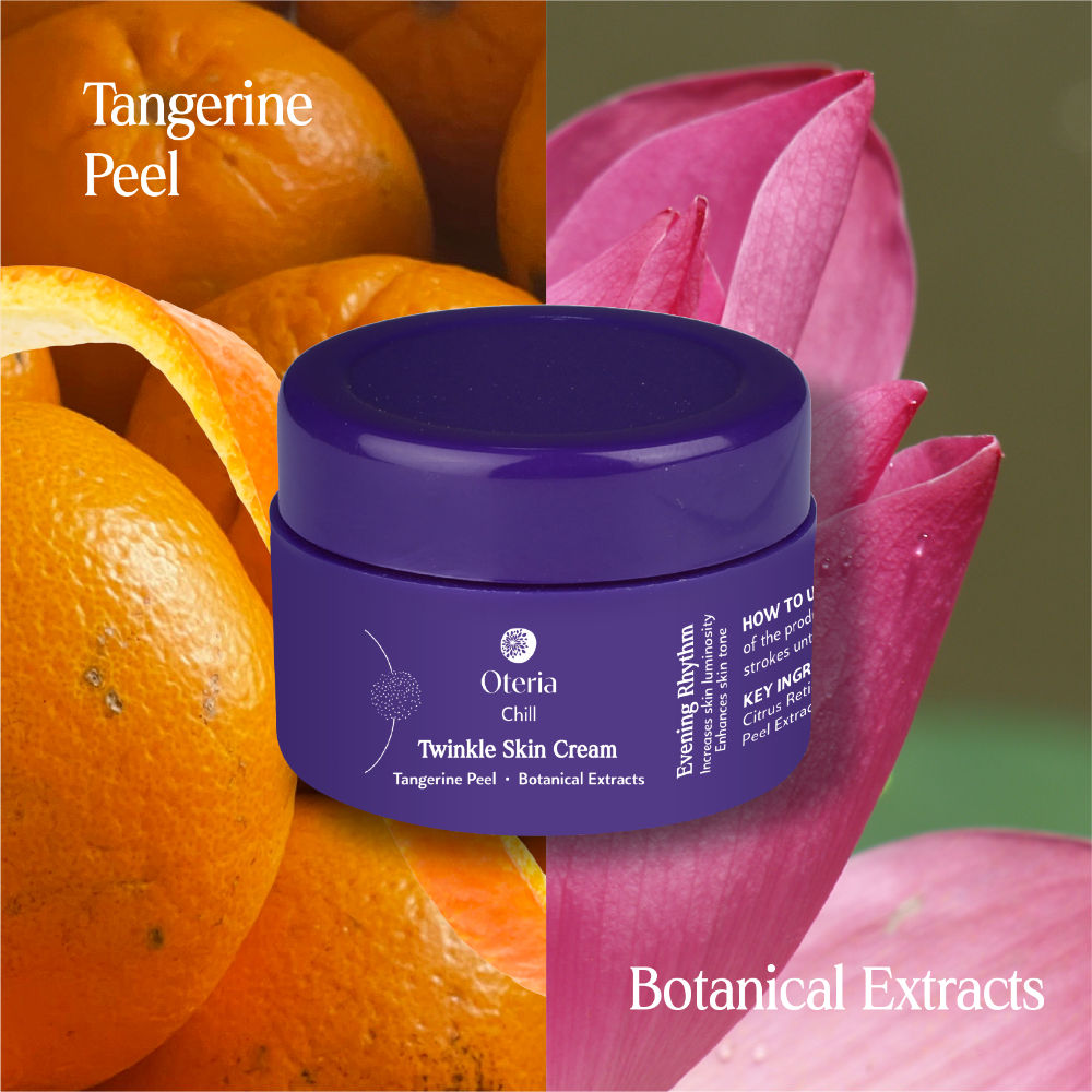Oteria Twinkle Skin Cream With Tangerine Peel For Pigmentation And Dark Spots PM Routine